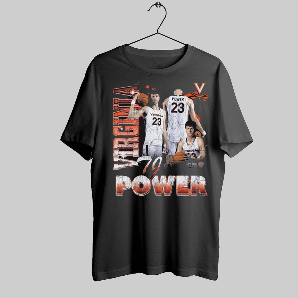 Tj Power Virginia Cavaliers Basketball 90s Graphic Player Vintage T Shirt 439572