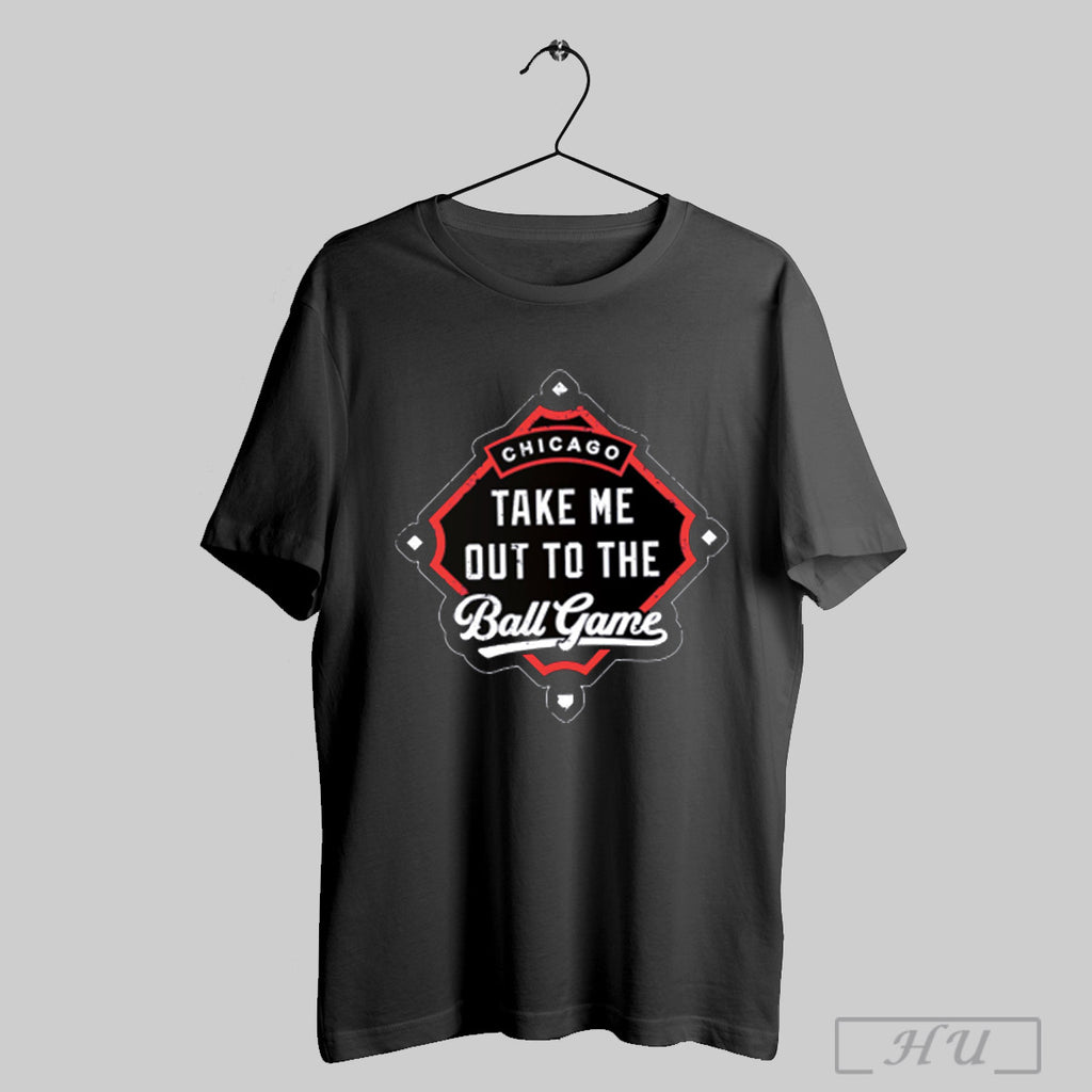 Take Me Out To The Ball Game Chicago Cubs Baseball T Shirt