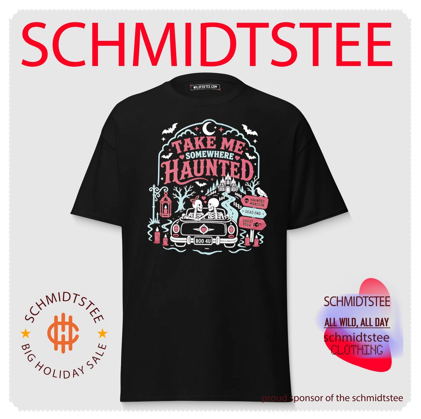 Take me somewhere haunted haunted mansion dead end ghost tour shirt