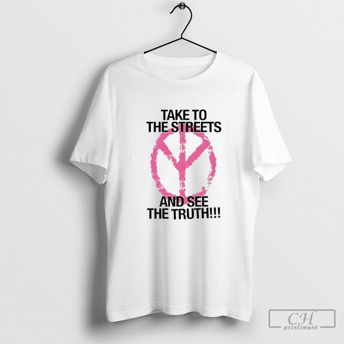 Take To The Streets And See The Truth Peace Logo Shirt Sweater