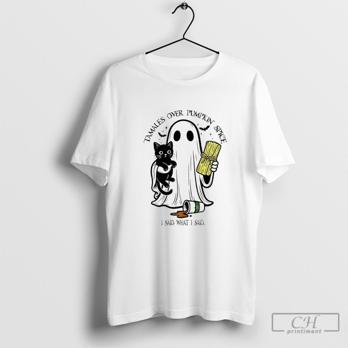 Tamales Over Pumpkin Spice I Said What I Said Halloween Retro Shirt Sweater