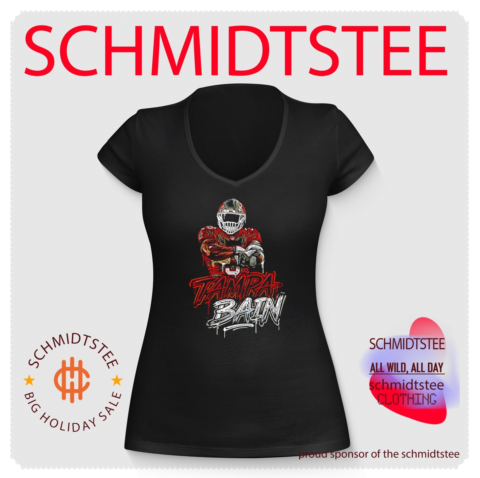 Tampa Bay Buccaneers Tampa Bain paint shirt