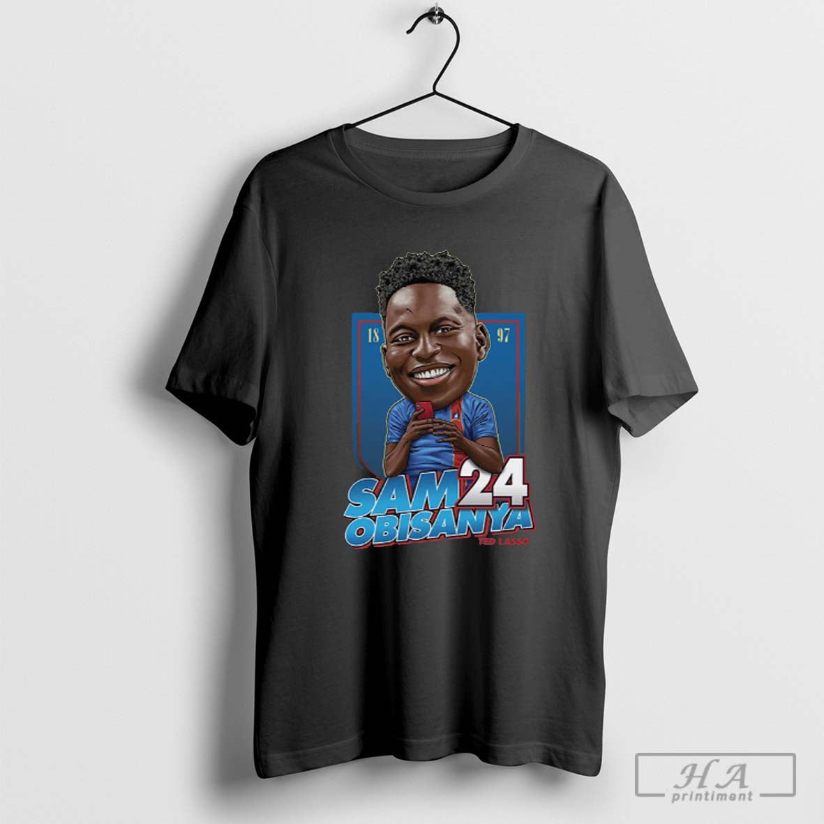 Ted Lasso Bobblehead Adult Short Sleeve T Shirt Sam Obisanya