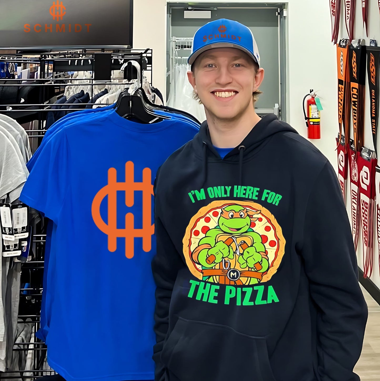 Teenage Mutant Ninja Turtles I’m only here for the pizza shirt