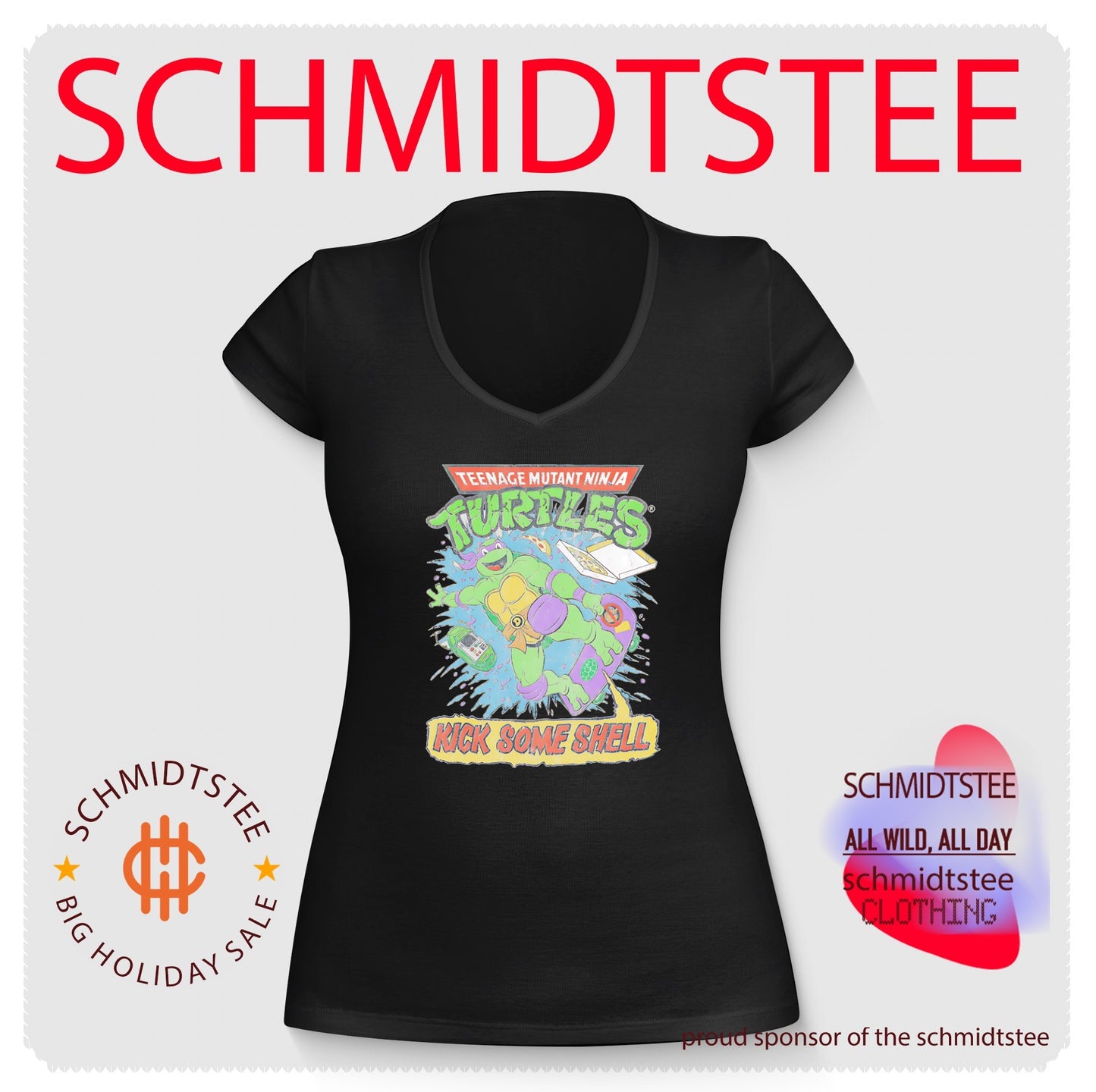 Teenage Mutant Ninja Turtles Kick Some Shell graphic shirt