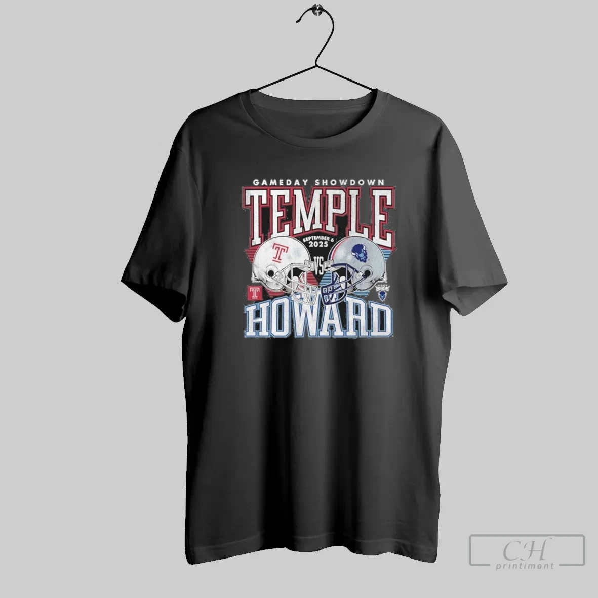 Temple Owls Vs Howard Bison 2025 Gameday Showdown Football T Shirt