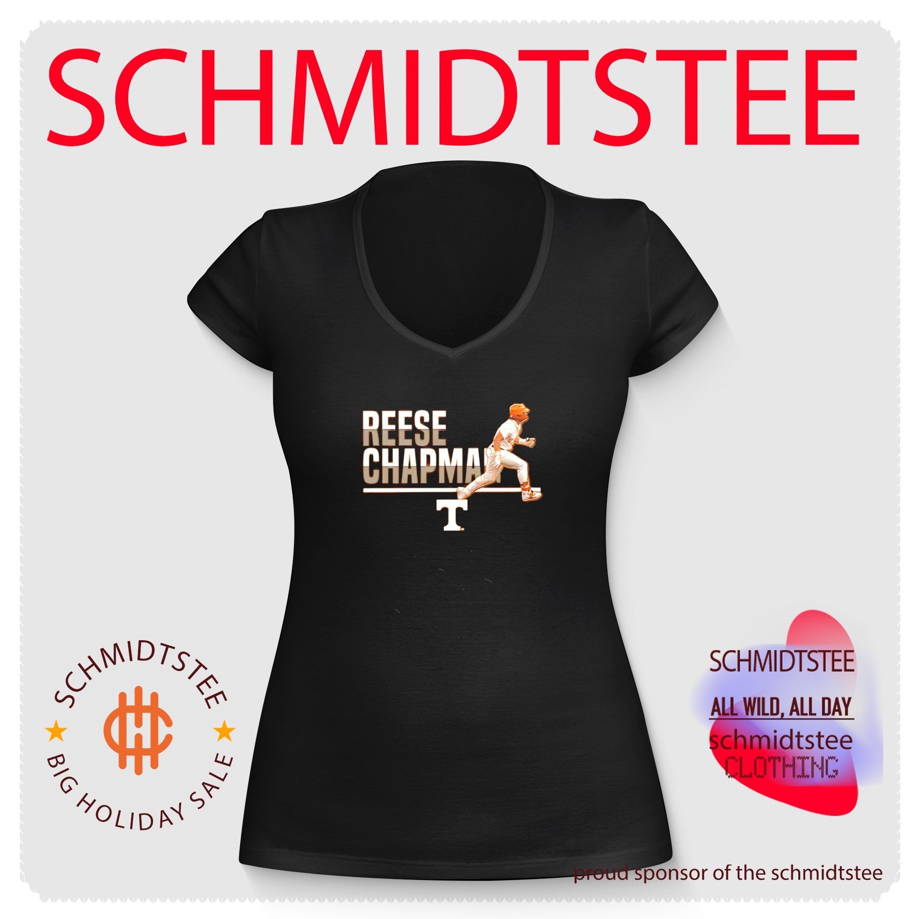 Tennessee Reese Chapman running pose shirt