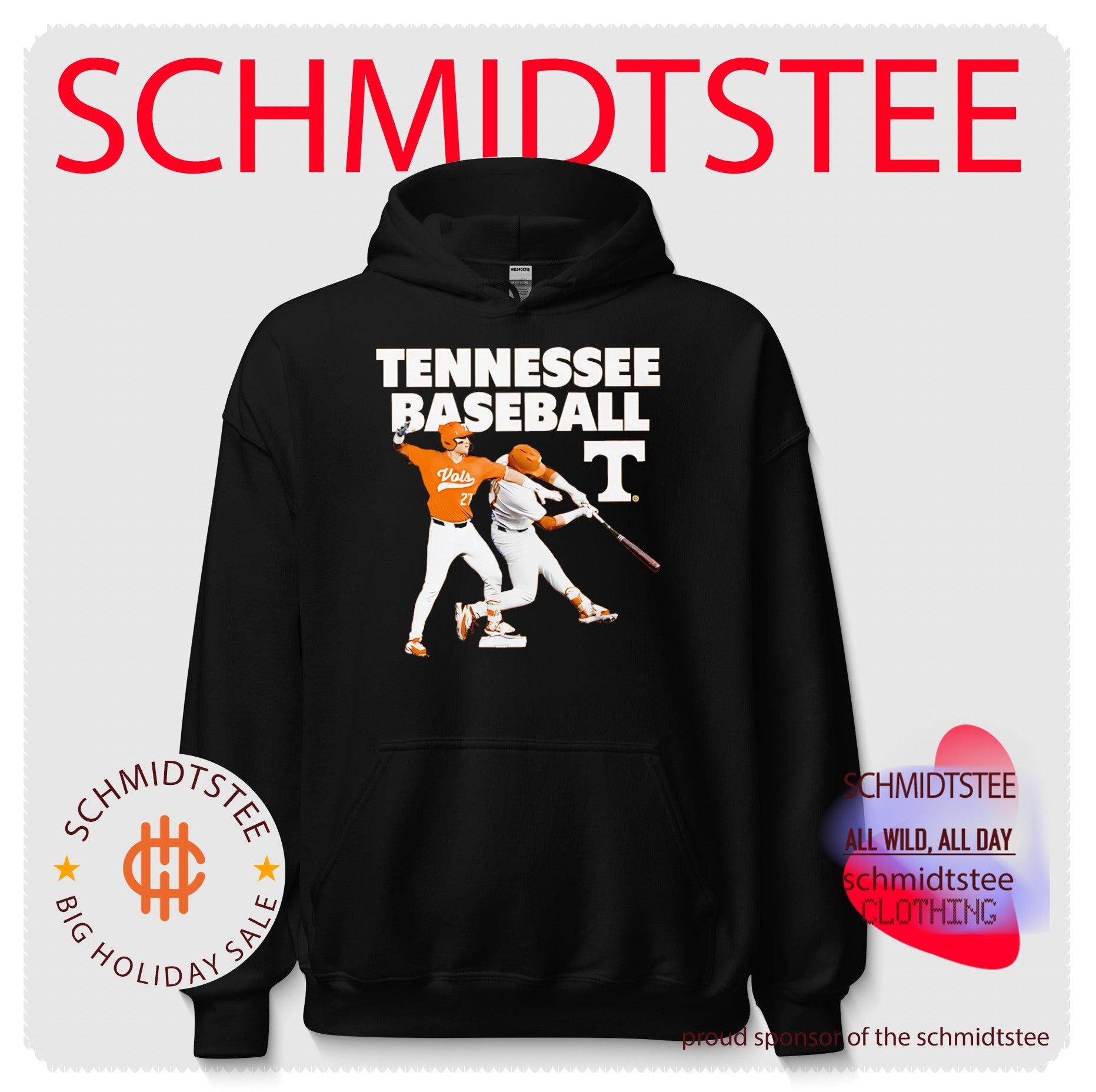 Tennessee Volunteers baseball Reese Chapman illustration shirt