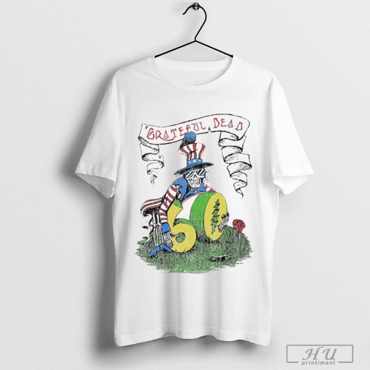 Teton Gravity Research Grateful Dead 60th X Tgr Dead Uncle Sam Baseball T Shirt