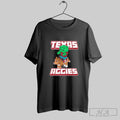 Texas Aggies Blocked Pixelated Shirt Hoodie Sweater Longsleeve And V Neck