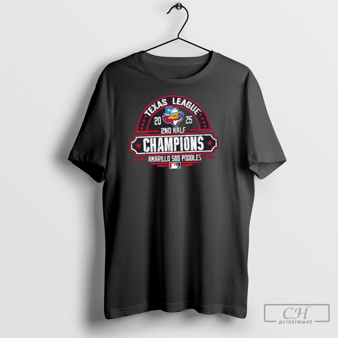Texas League Amarillo Sod Poodles Mascot 2025 2nd Half Champions Playoff Shirt Sweater