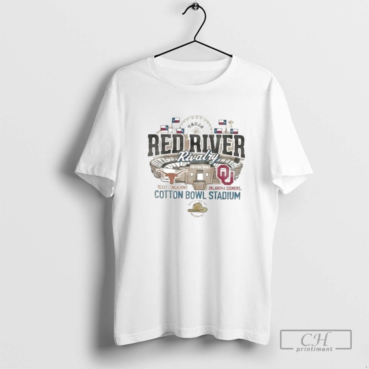 Texas Longhorns Vs Oklahoma Sooners Red River Rivalry Stadium Match Up 2025 T Shirt Sweater