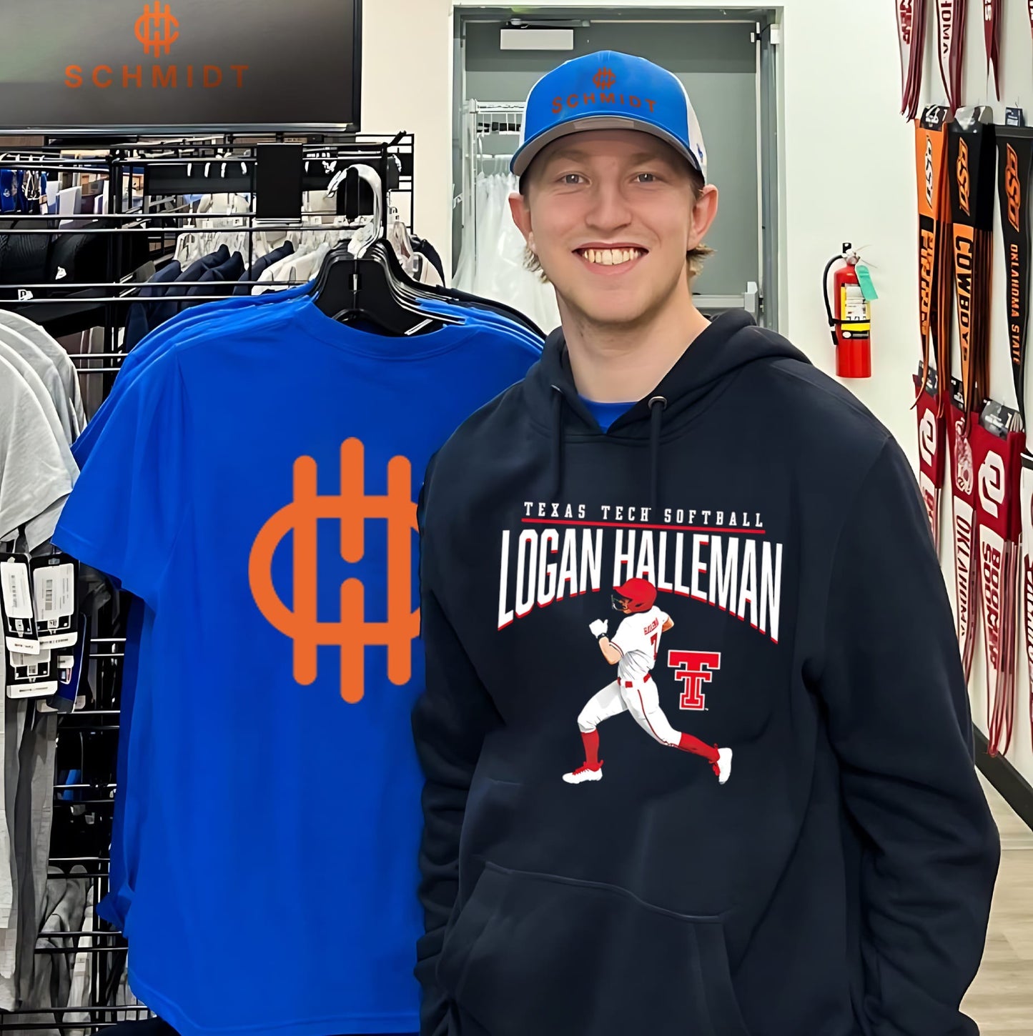 Texas Tech softball Logan Halleman illustration shirt