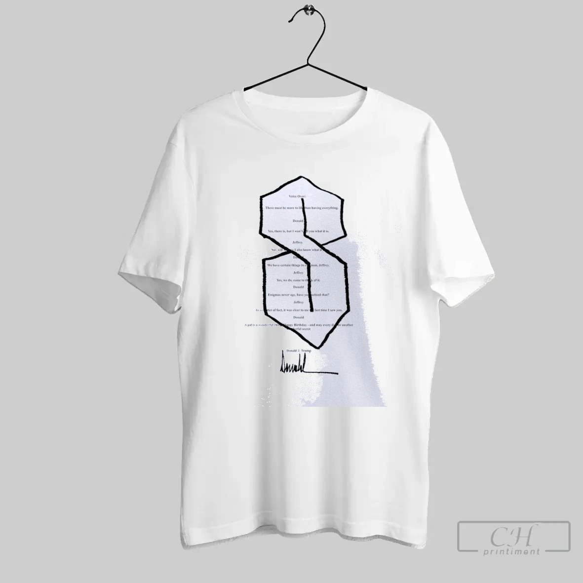 The Cool S Birthday Card Donald Trump Signature Classic Mens T Shirt