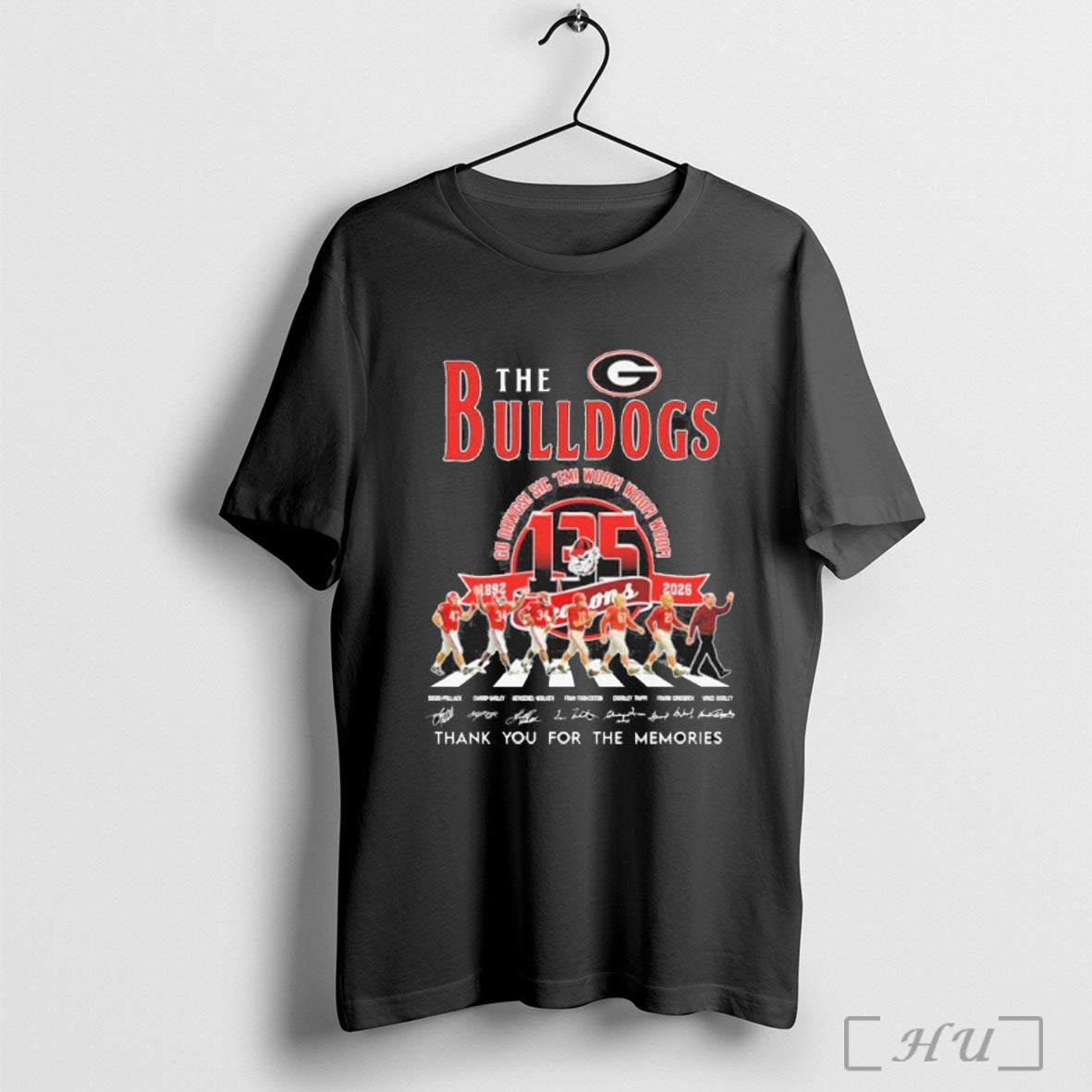 The Georgia Bulldogs 135 Season Abbey Road Go Dawgs T Shirt