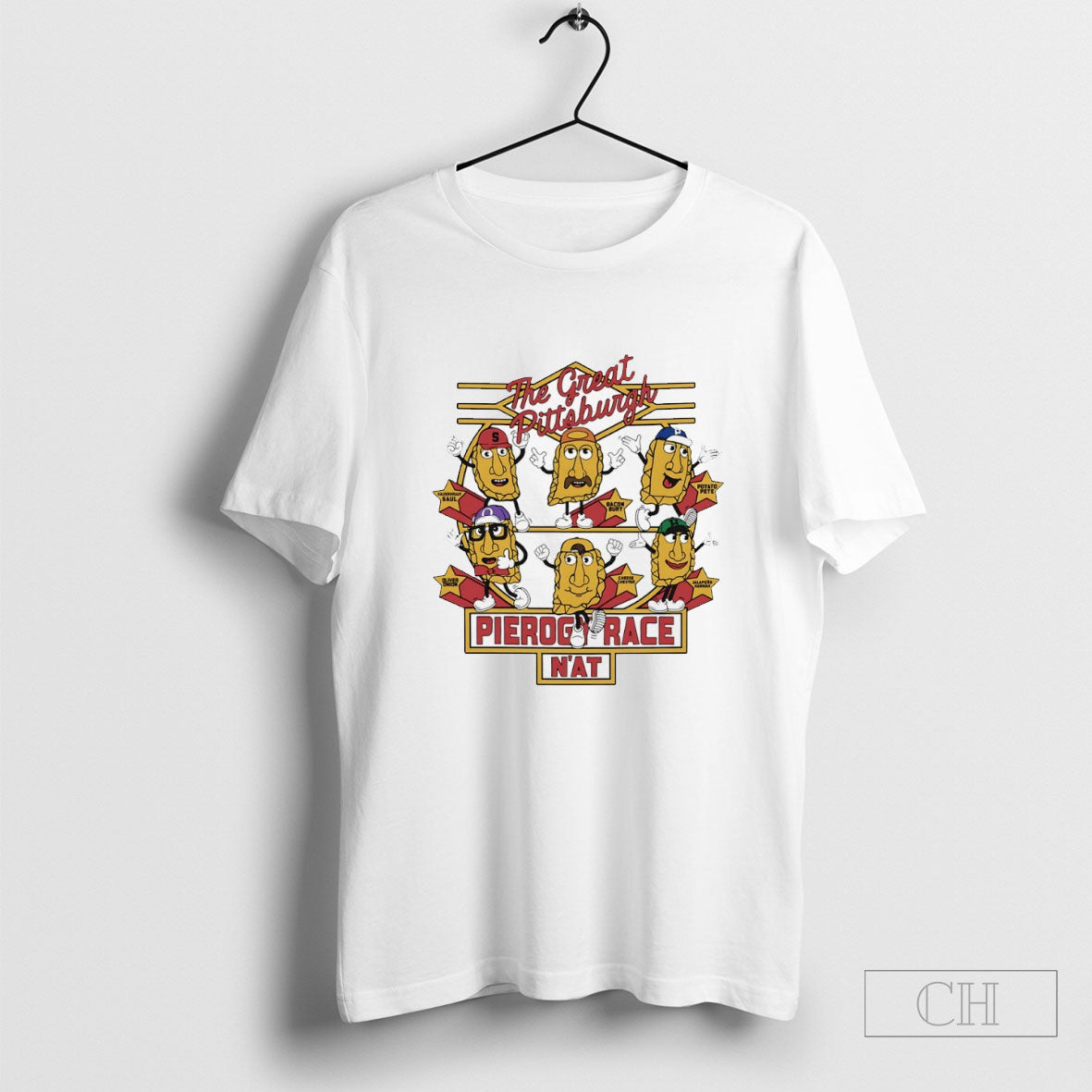 The Great Pittsburgh Pirates Pierogi Race Nat Tee Shirt