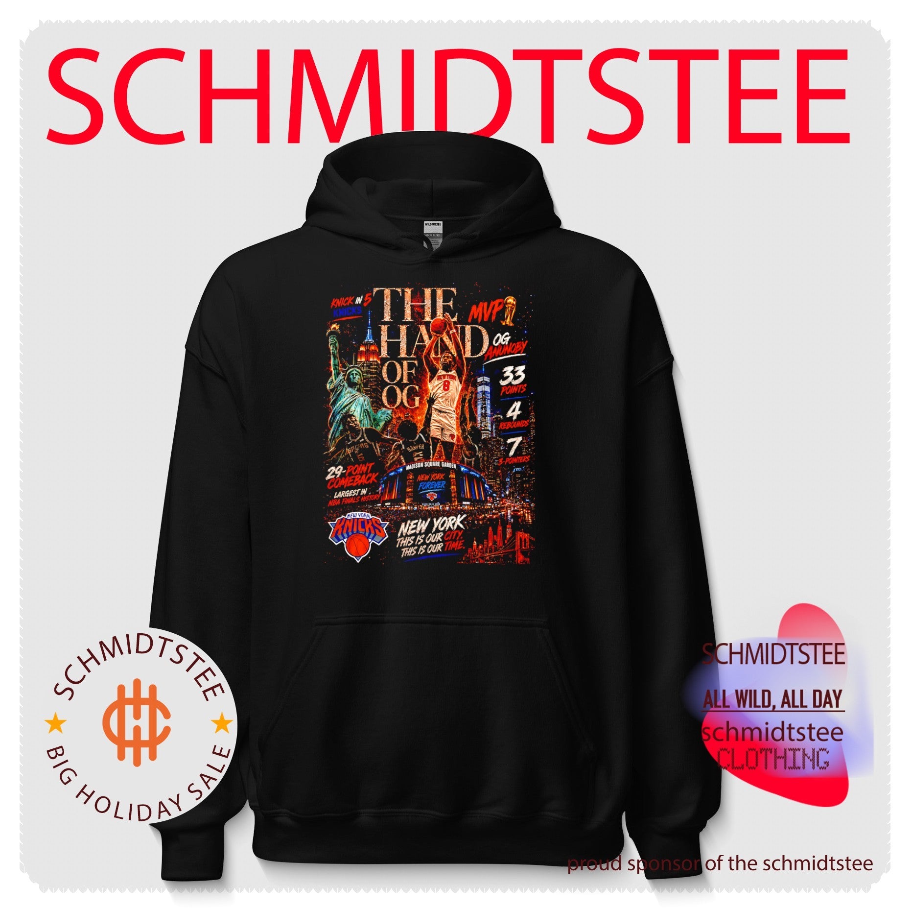The Hand Of Og Anunoby New York Knicks this is our city this is our time shirt