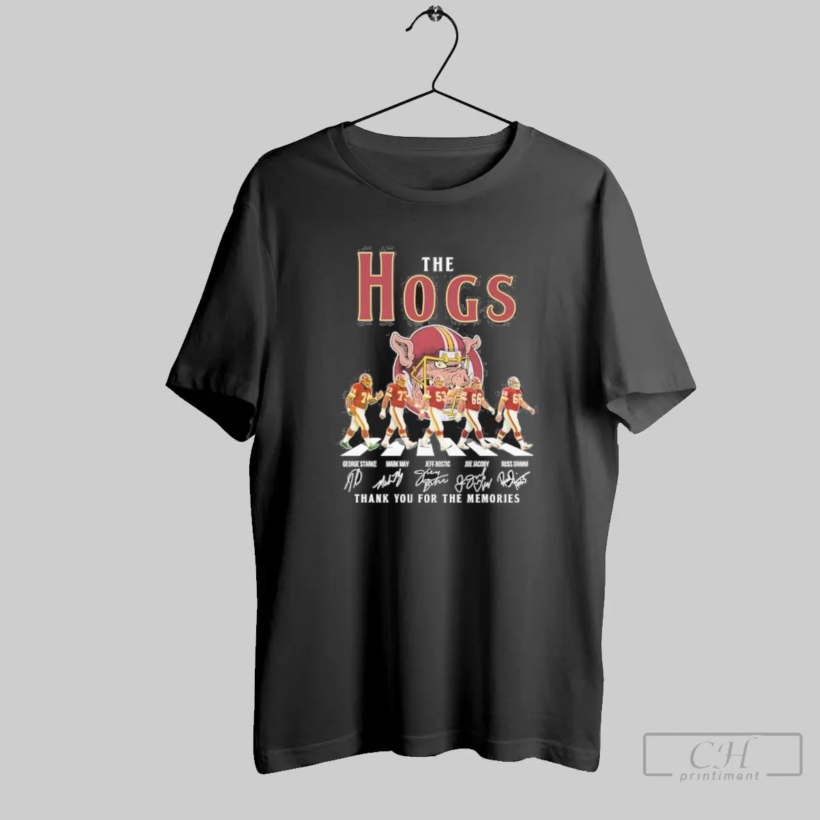 The Hogs Washington Redskins Abbey Road T Shirt