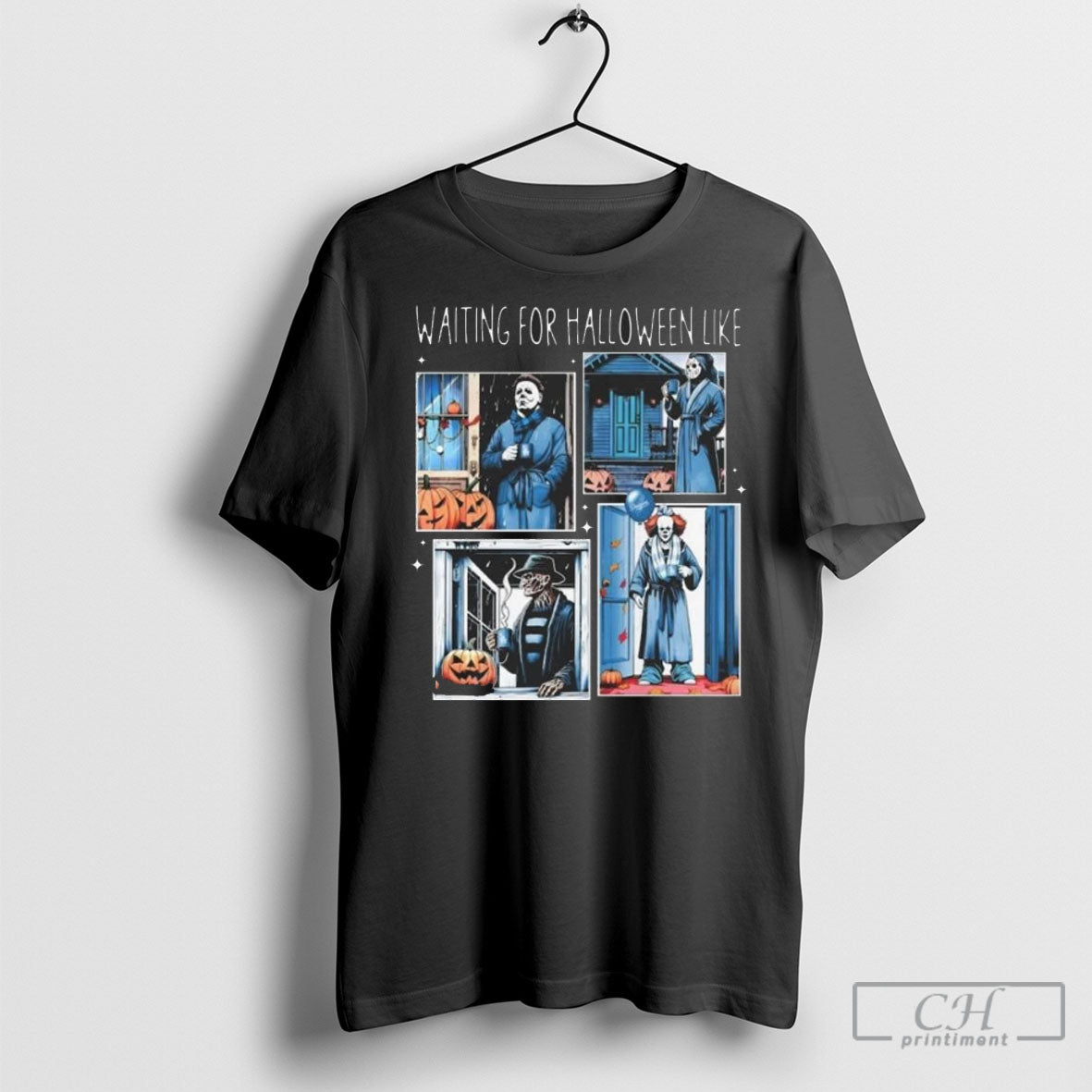 The Horror Movie X Los Angeles Dodgers Waiting For Halloween Like 2025 Shirt Sweater