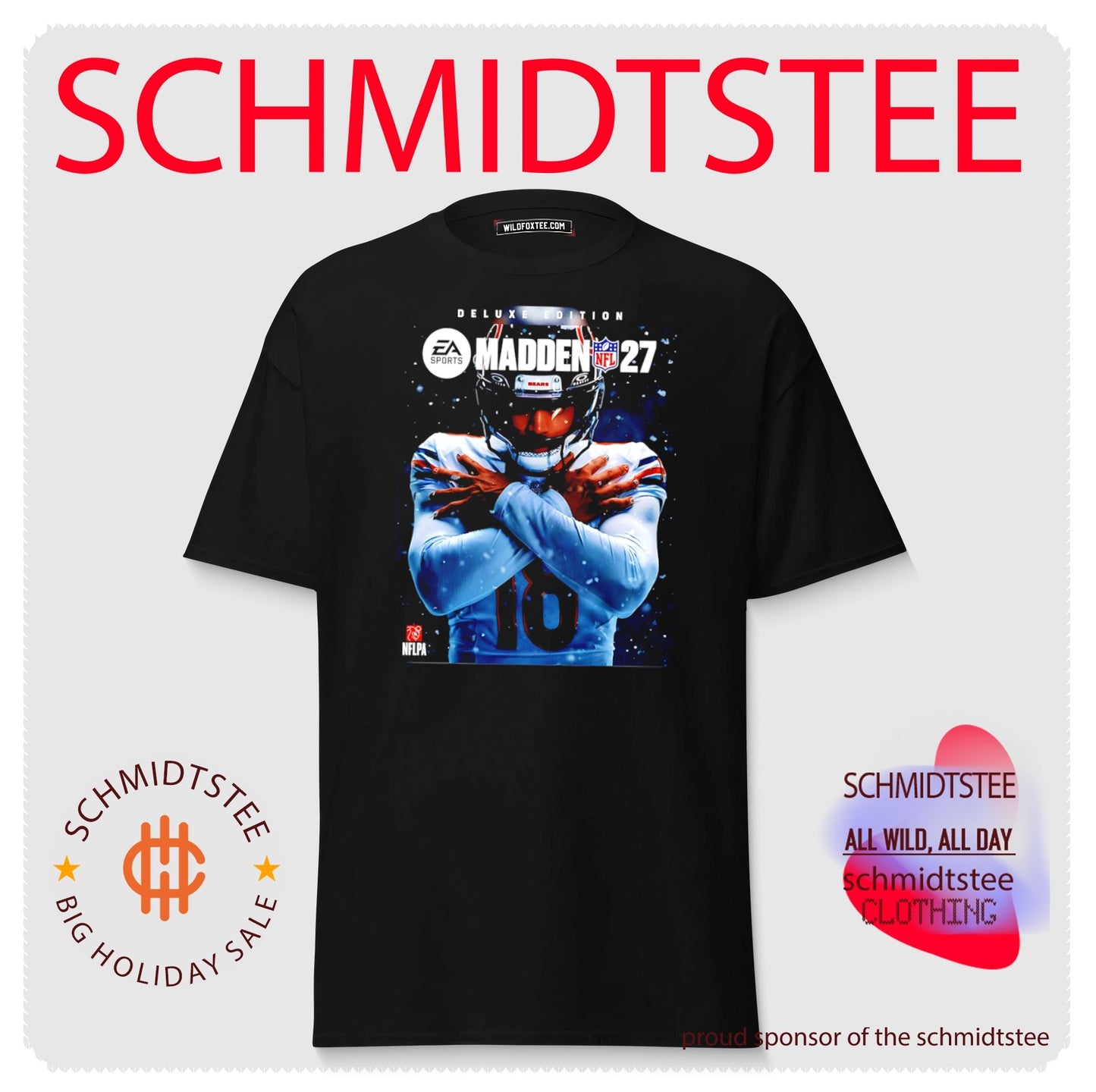 The Iceman Caleb Williams Chicago Bears NFL Madden 27 skyline poster shirt