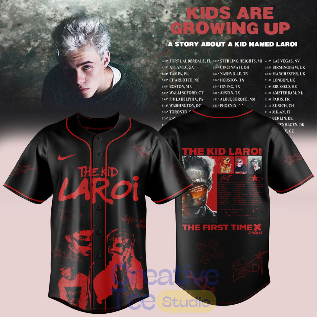 The Kid Laroi “Kids Are Growing Up” Tour 2026 Baseball Jersey