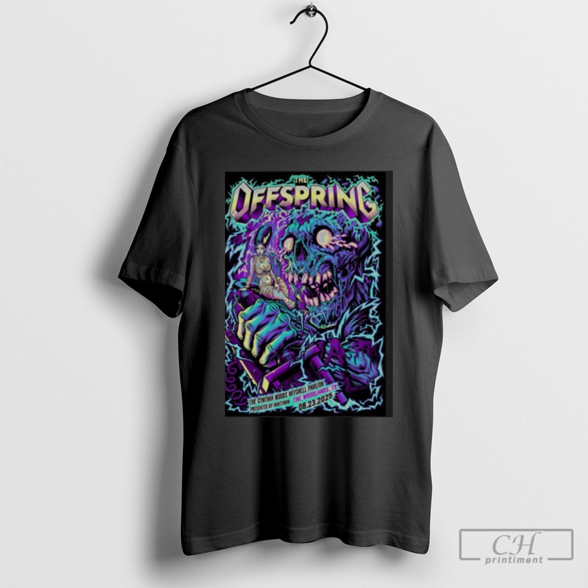 The Offspring The Woodlands Tour On Aug 23 2025 Poster Shirt Tee Shirts