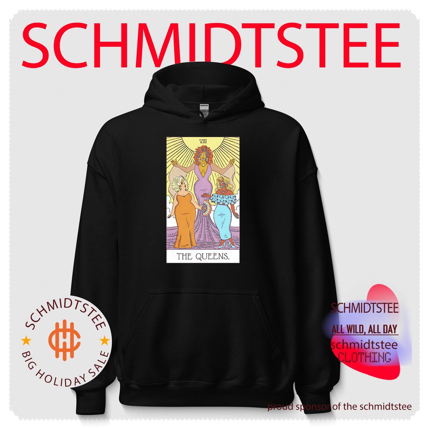 The Queens VIII Tarot cards shirt