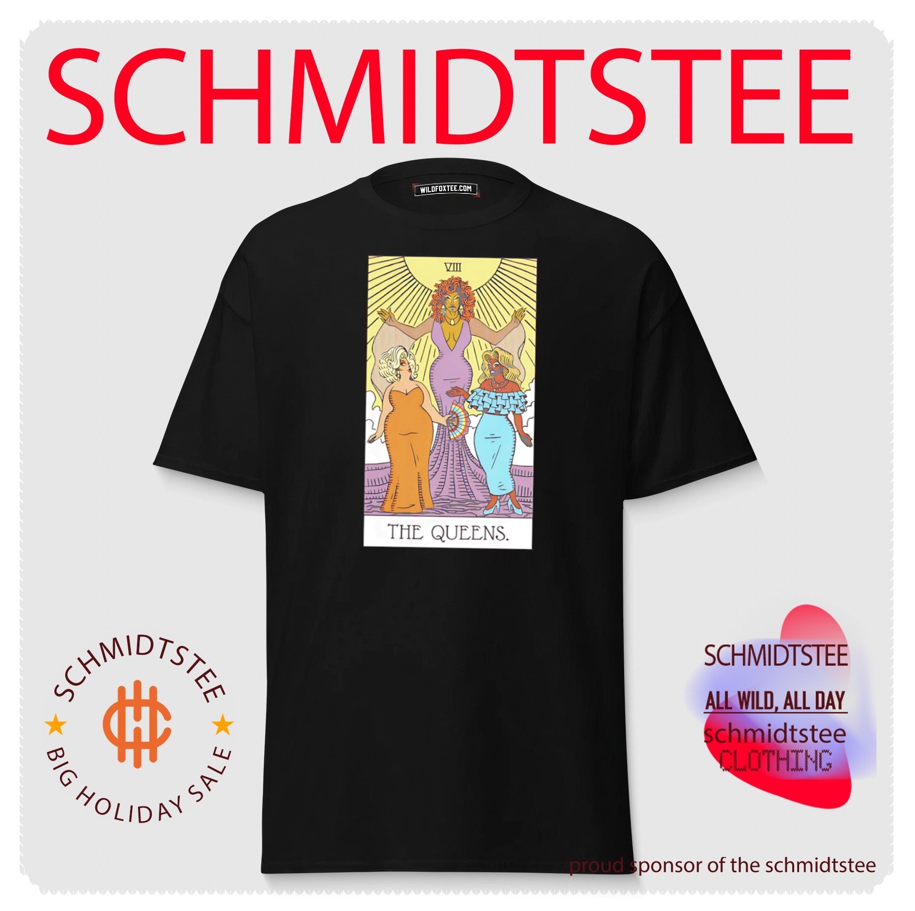 The Queens VIII Tarot cards shirt