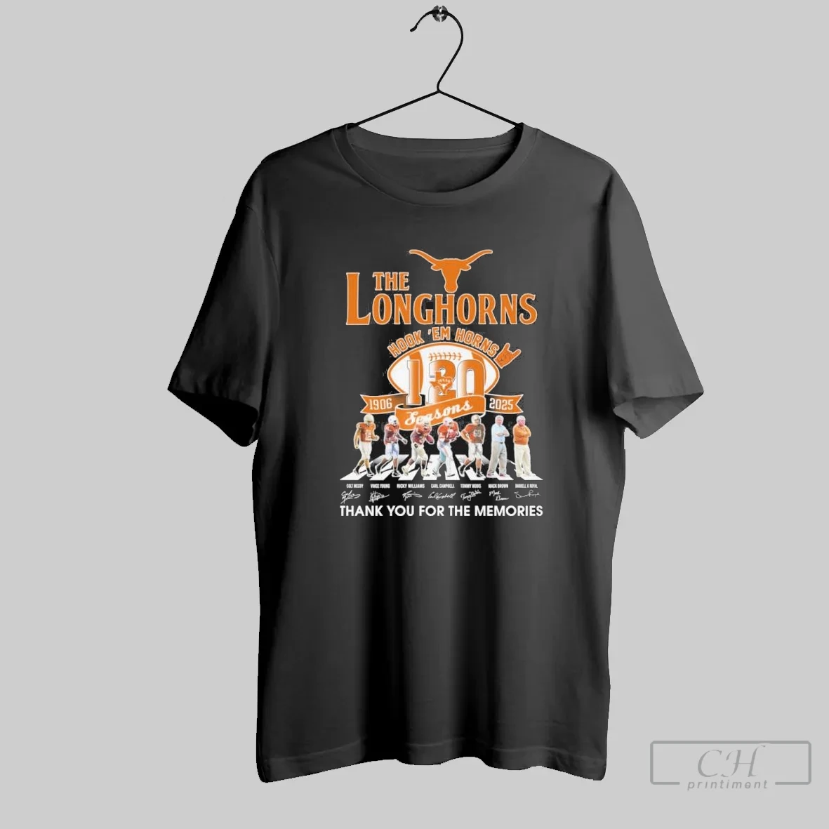 The Texas Longhorns Abbey Road Hook Em Horns 120 Seasons T Shirt
