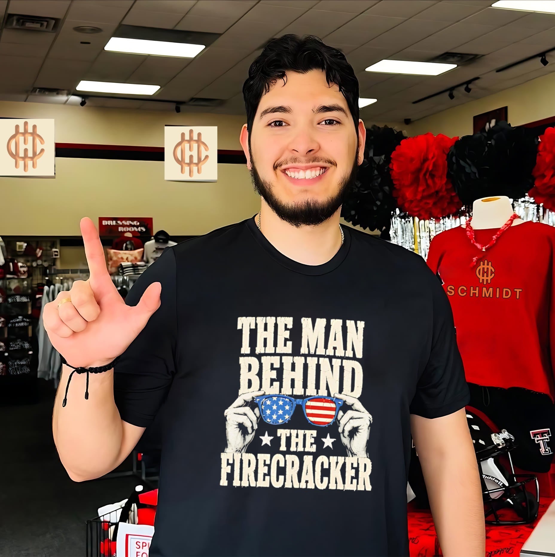 The man behind the firecracker retro shirt