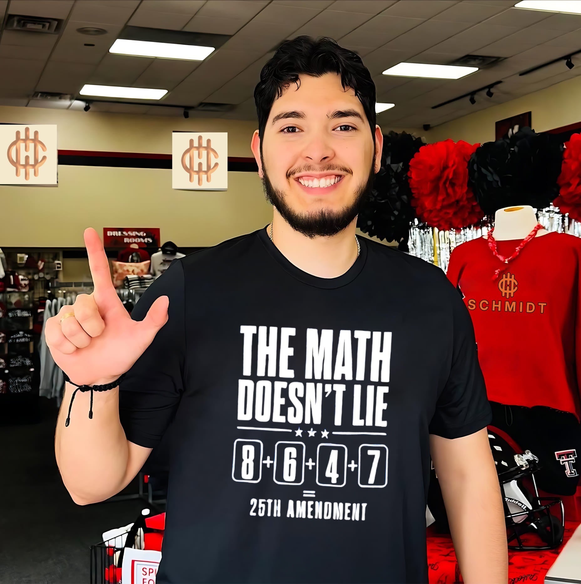The math doesn’t lie 8 6 4 7 25th amenoment shirt