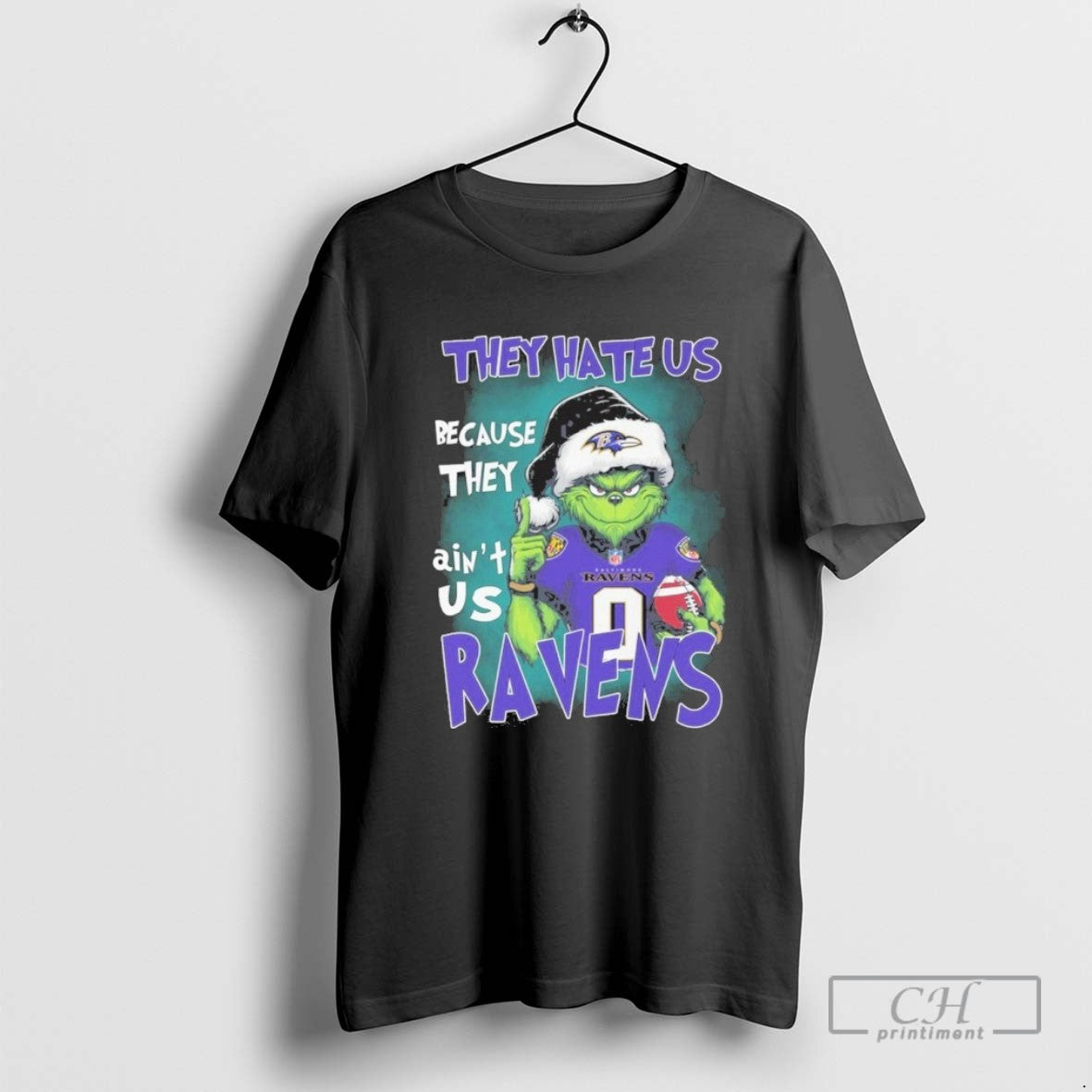 They Hate Us Grinch Because They Aint Us Raven