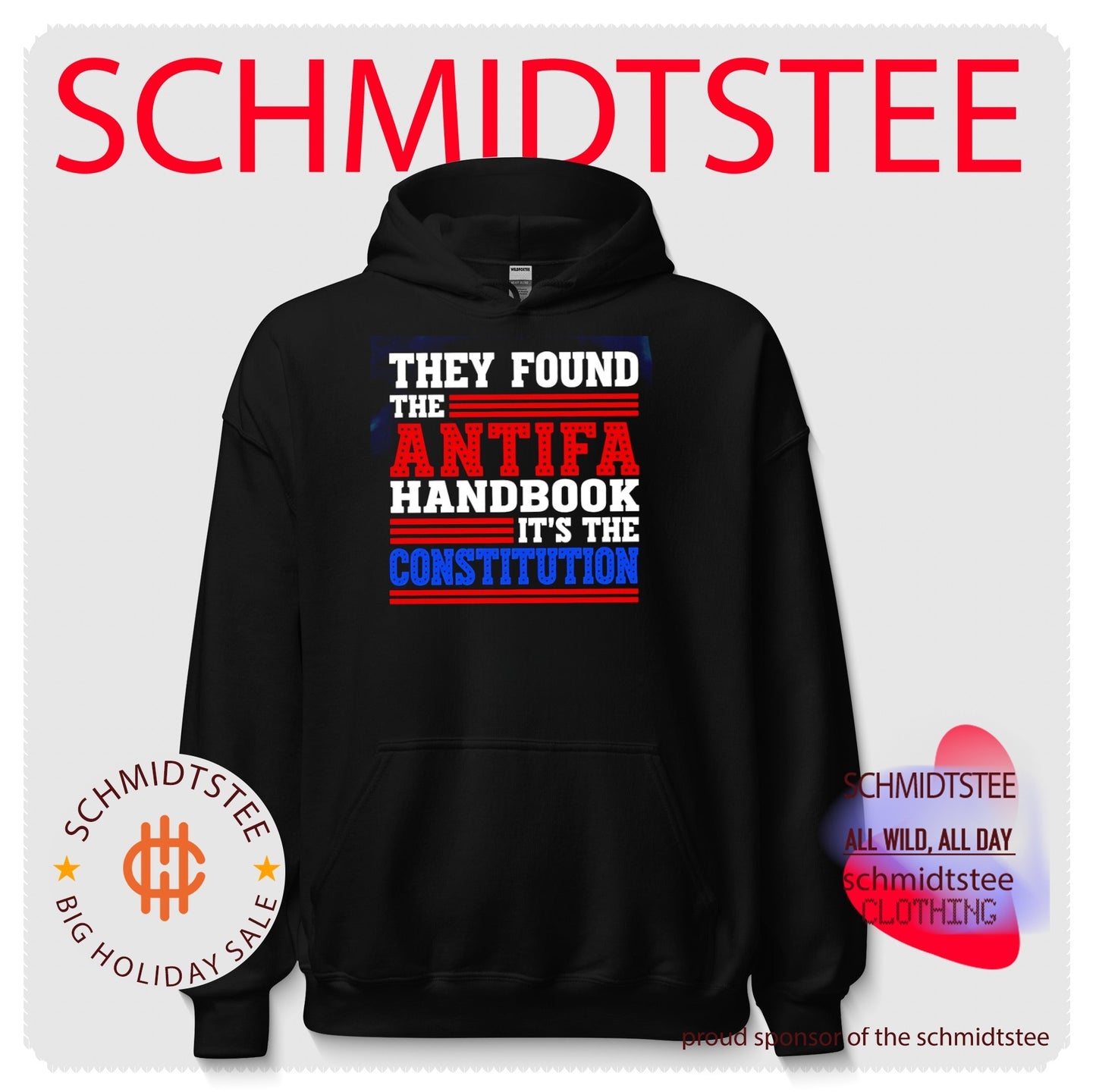 They found the antifa handbook it’s the constitution shirt