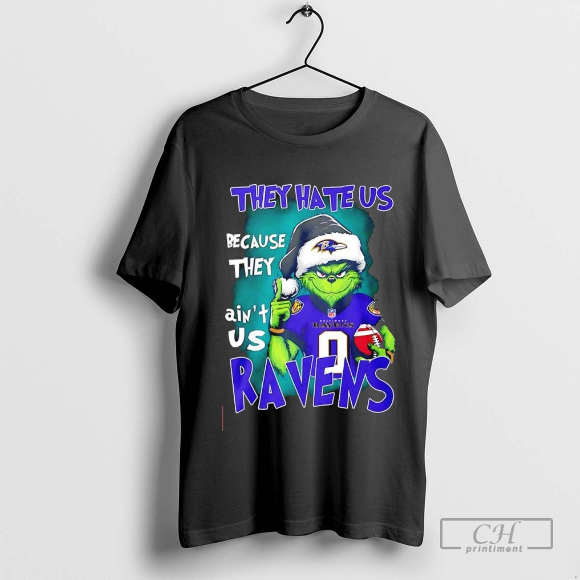 They Hate Us Because They Aint Us Baltimore Ravens Grinch Christmas
