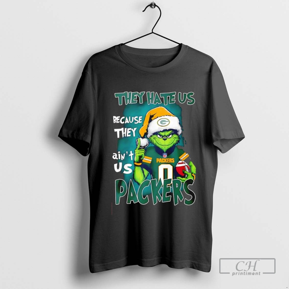 They Hate Us Because They Aint Us Green Bay Packers Grinch Christmas