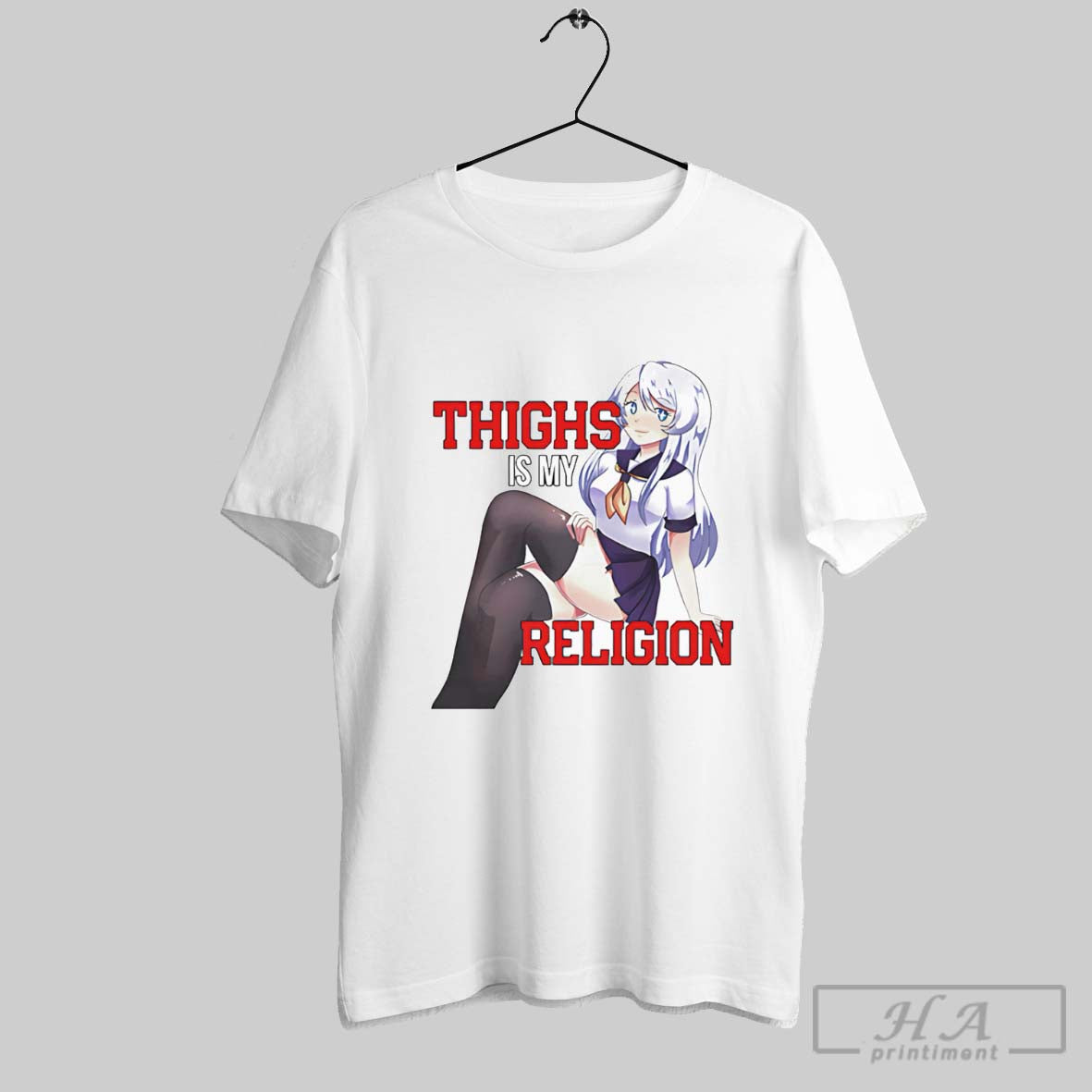 Thighs Are My Religion Anime Shirt Hoodie Sweater Longsleeve And V Neck