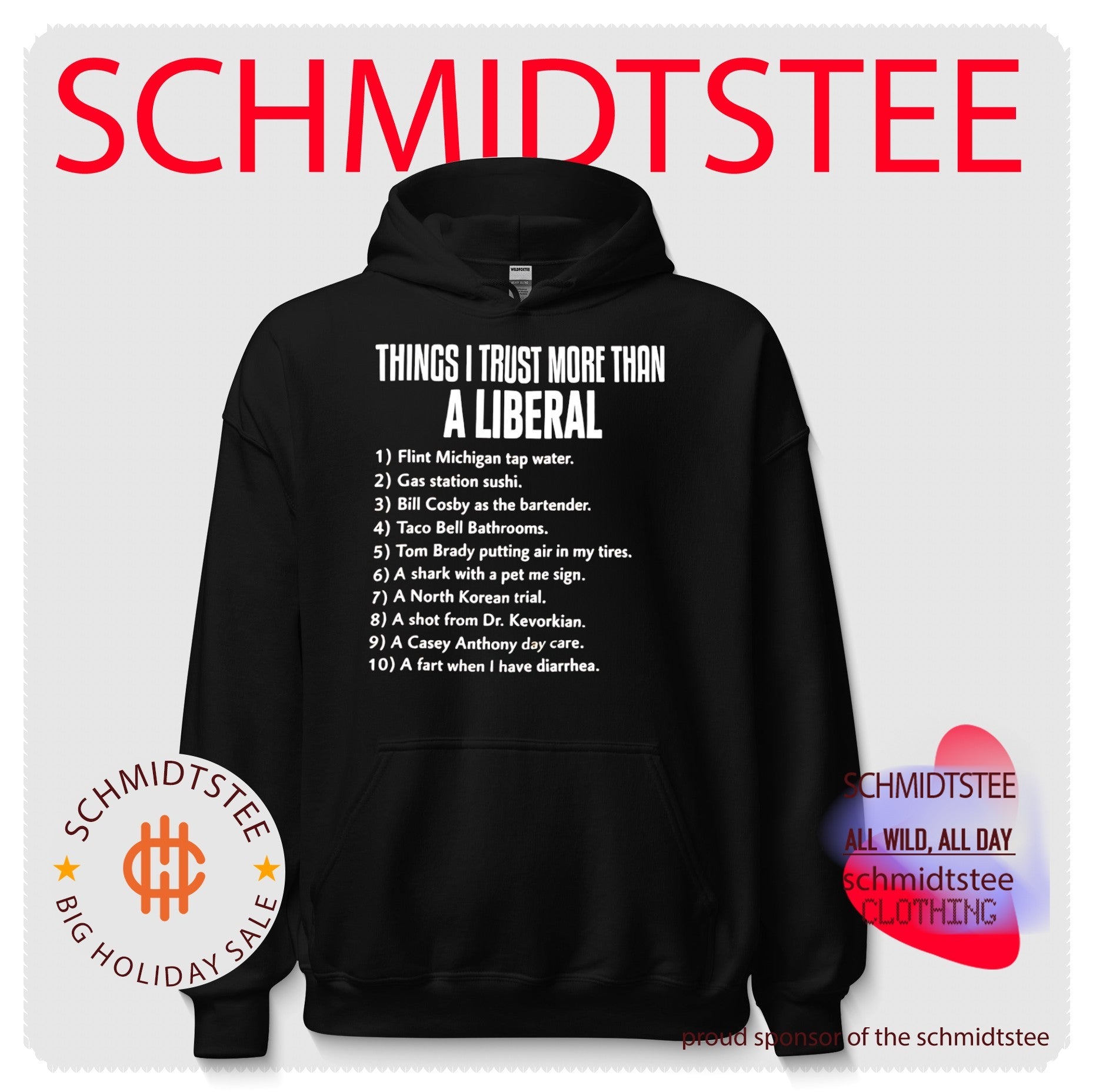 Things I trust more than a liberal 1 Flint Michigan tap water shirt