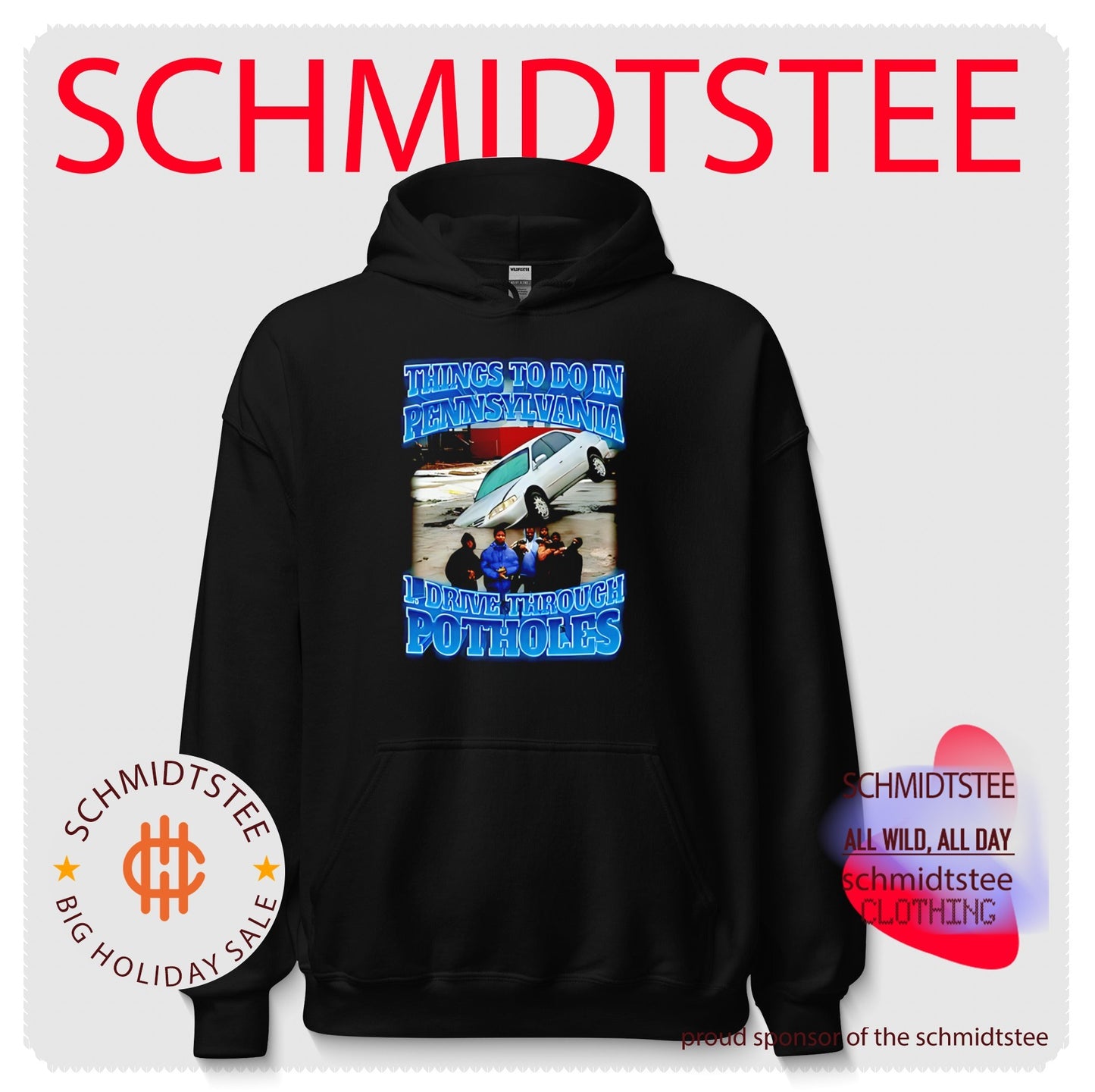 Things to to in Pennsylvania 1 drive through Potholes funny graphic shirt