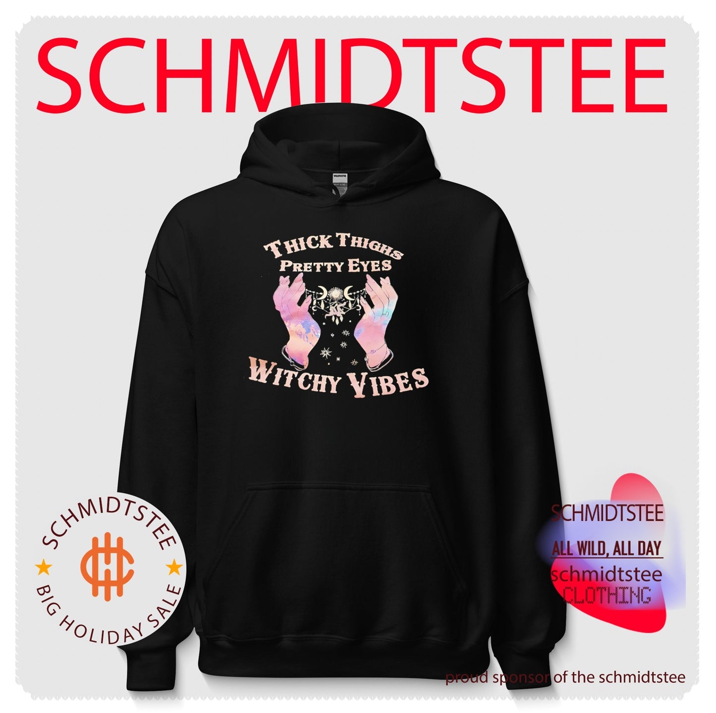 Think thighs pretty eyes witchy vibes vintage shirt