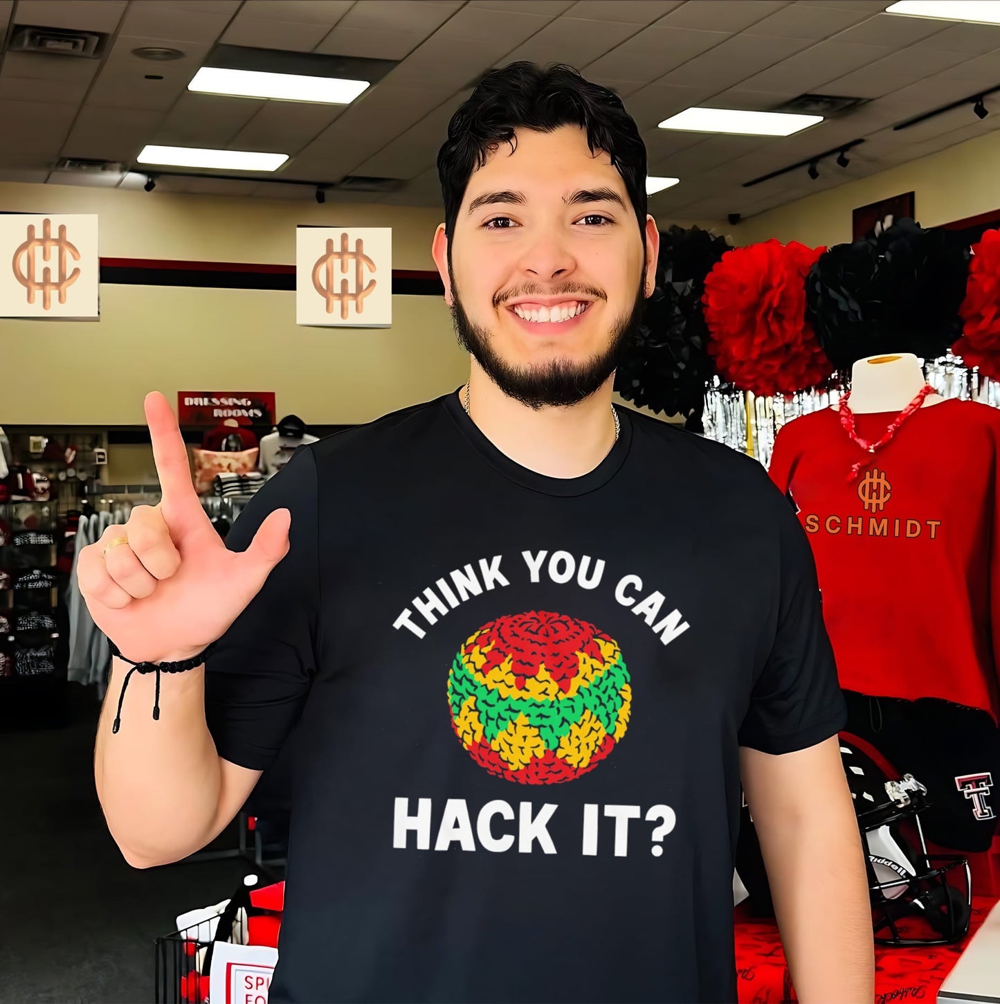 Think you can hack it hacky sack shirt