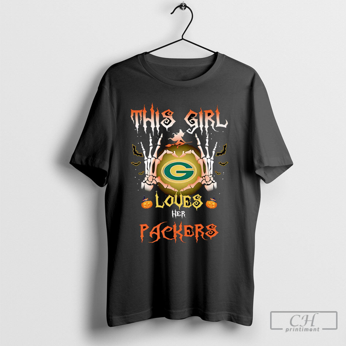 This Girl Loves Her Green Bay Packers Halloween