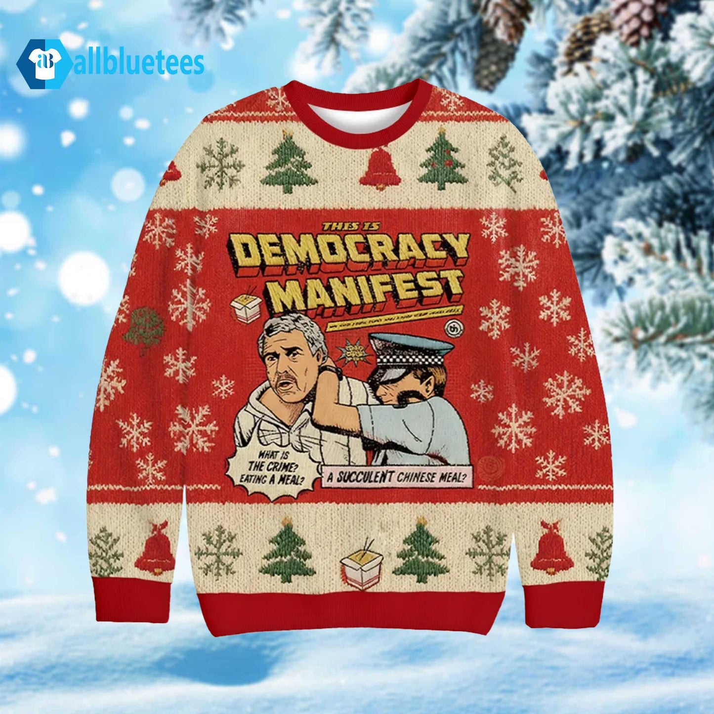 This Is Democracy Manifest Ugly Christmas Sweater