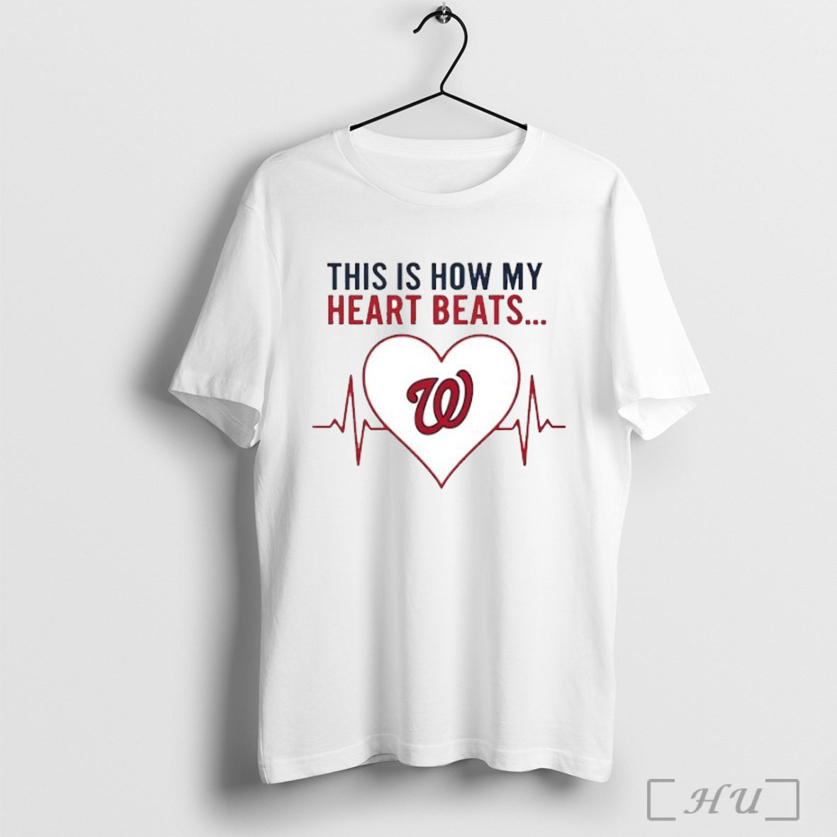 This Is How My Heart Beats Washington Nationals T Shirt