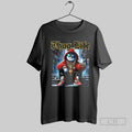 Thug Life Christmas Santa Sitting On Stairs Style T Shirt