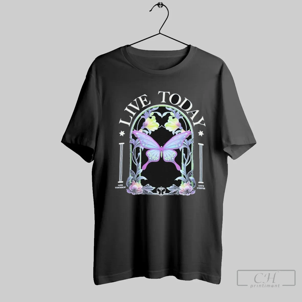 Tomorrowland Butterfly Live Today Love Unite Forever T Shirt