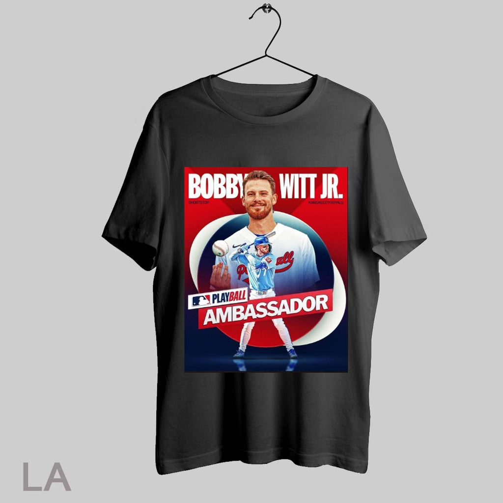 Top Bobby Witt Jr Kansas City Royals Mlb Playball Ambassador Shortstop Poster T Shirt