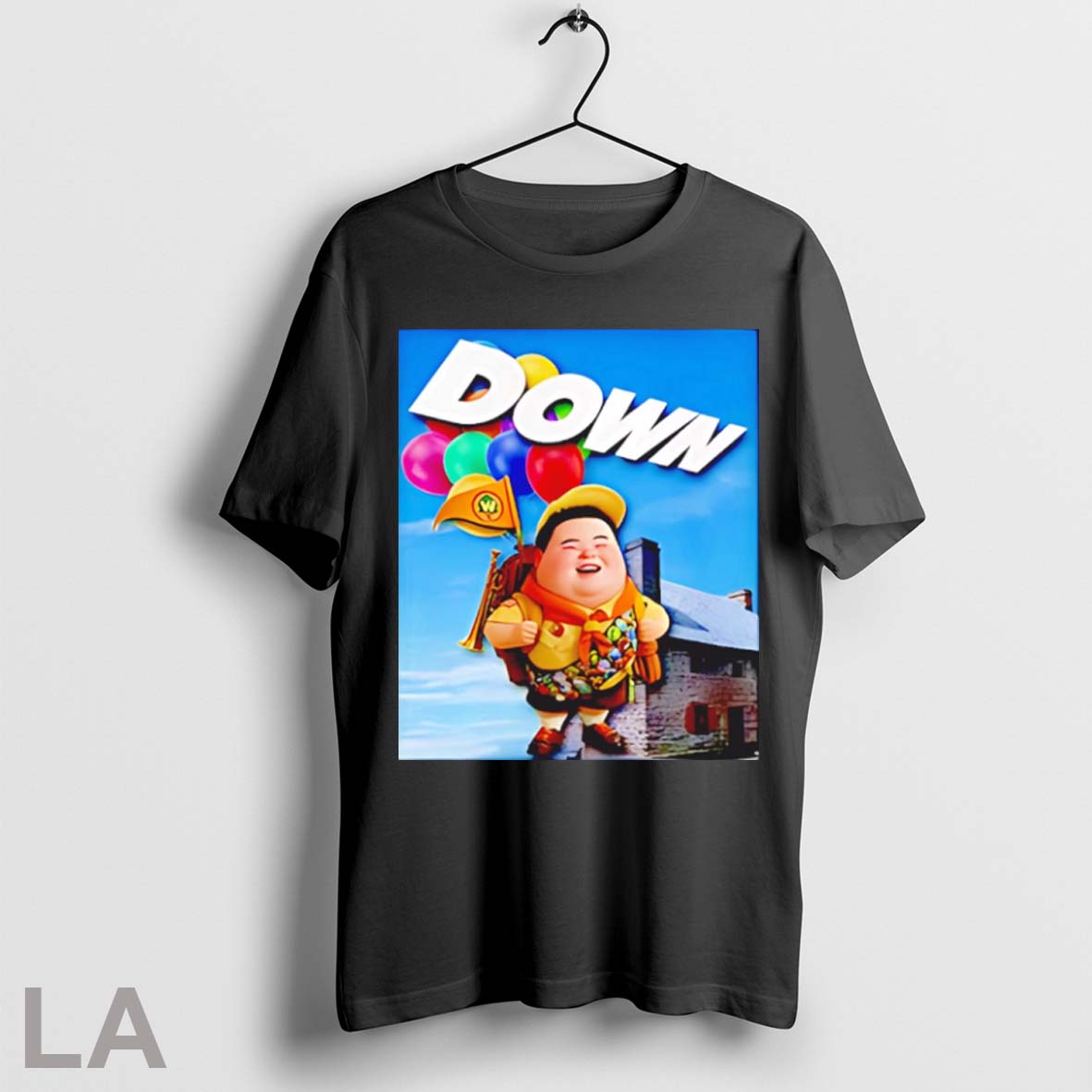 Top Bruhtees Down Picture T Shirt