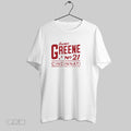Top Cincinnati Reds Hunter Greene Classic Typography T Shirt
