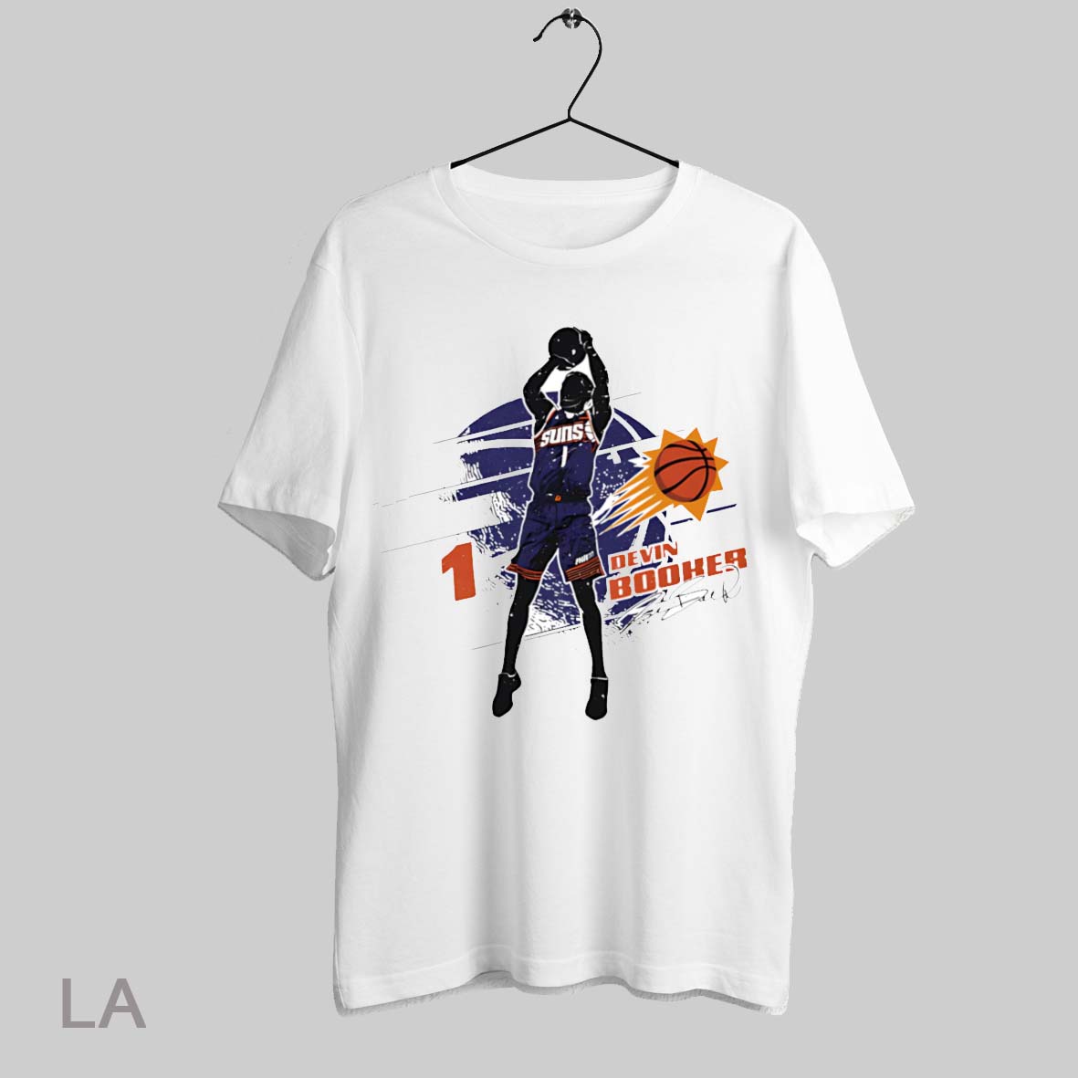 Top Devin Booker Phoenix Suns Silhouette T Shirt