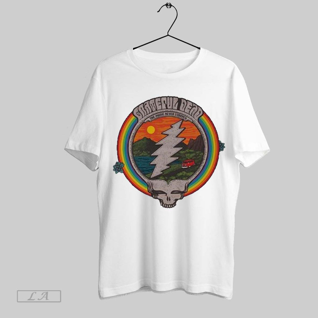 Top Grateful Dead Music Never Stopped T Shirt
